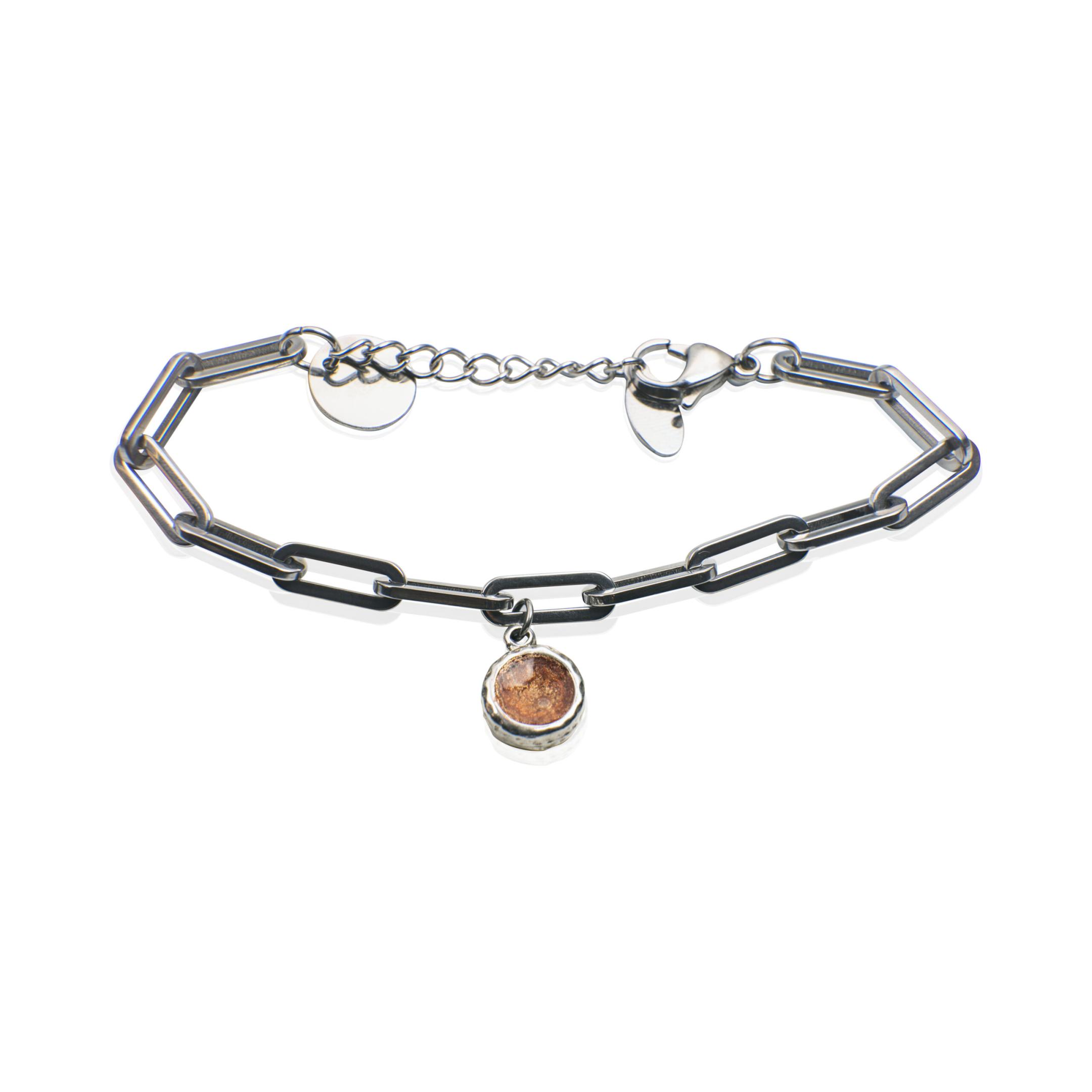 edelstalen armband met open askamer