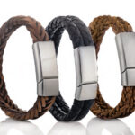 leren armband met askamer