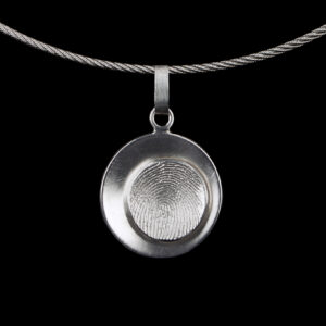 HA-O009-G00 Ronde hanger met vingerafdruk