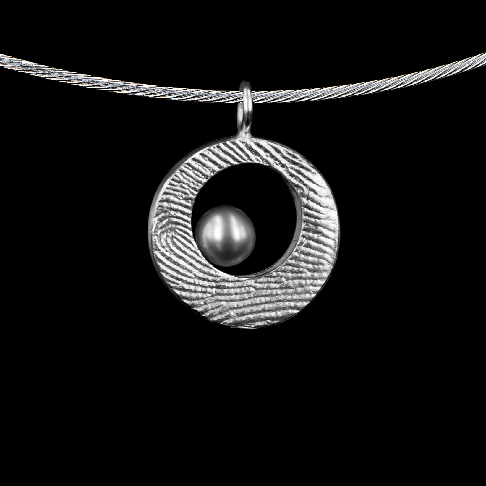 bijzondre vingerafdruk hanger