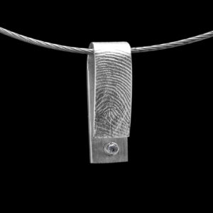 HA-D014-Z00 Rechthoekige hanger met steen