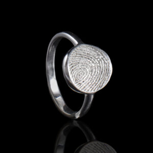RA-N062-G00 Ring met ronde organische vingerafdruk