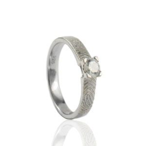 RA-O081-C00 Vingerafdrukring met 4.5mm zirkonia