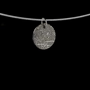 HA-O085-G00 Ronde hanger met vingerafdruk