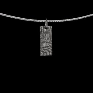 HA-U086-G00 Rechthoekige hanger met vingerafdruk