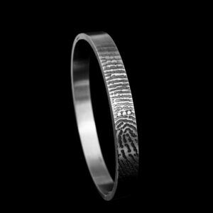 AA-D010-G03 Armband met vingerafdruk met 3 stenen