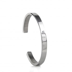 AS-D048-G01 Klem armband met schroefdop en steen