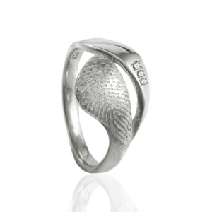 RA-N064-G03 Organische ring met vingerafdruk en zirkonia