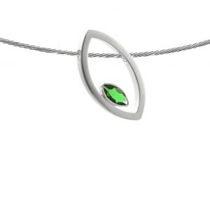 HO-N253-G00 Design hanger met markiesvormige Smaragd