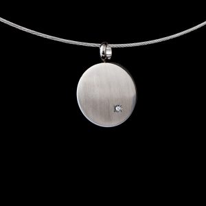 HS-O245-G01 Ronde hanger met steen