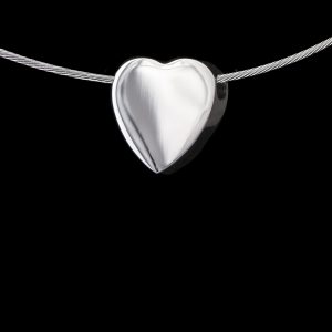 HS-O068-G00 Zilveren hart ashanger
