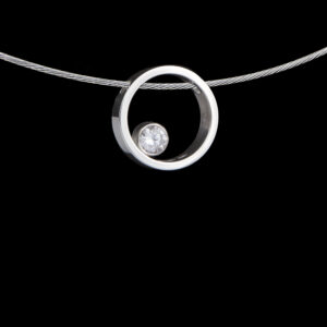 HO-D260-Z00 Ronde hanger met askamer achter zirkonia