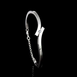 AD-D057-G01 Armband met steen met schroefdop of gesloten askamer