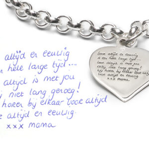 lasergravure HANDGESCHREVEN TEKST