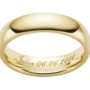 gravure NAAM/DATUM binnenkant ring