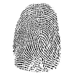 lasergravure VINGERAFDRUK