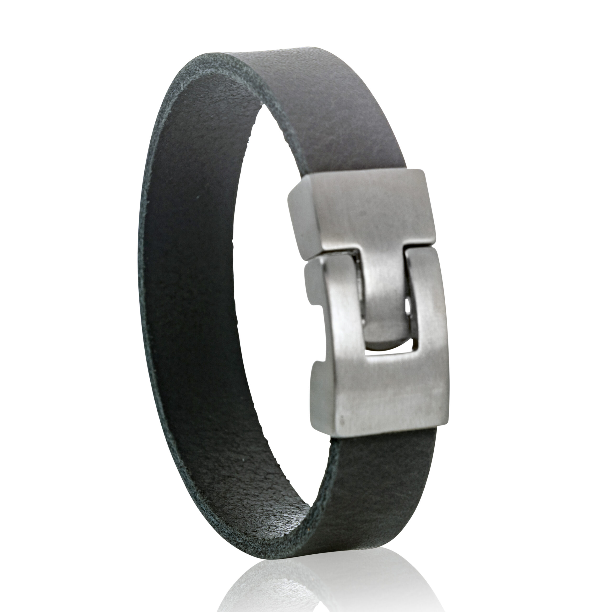 AS-L093-G00 Leren armband met askamer met schroefdop Kleur 721