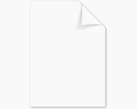 Een leeg wit vel papier als ondergrond voor het maken van een vingerafdruk met potlood en plakband.